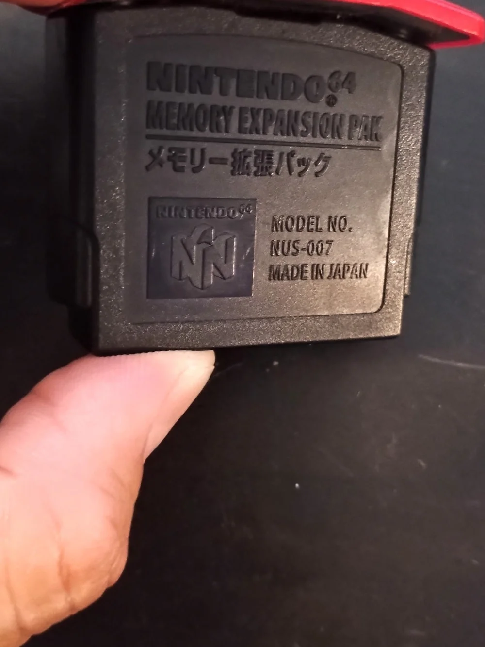 Nintendo N64 Expansion Pak - Black with Red Accent